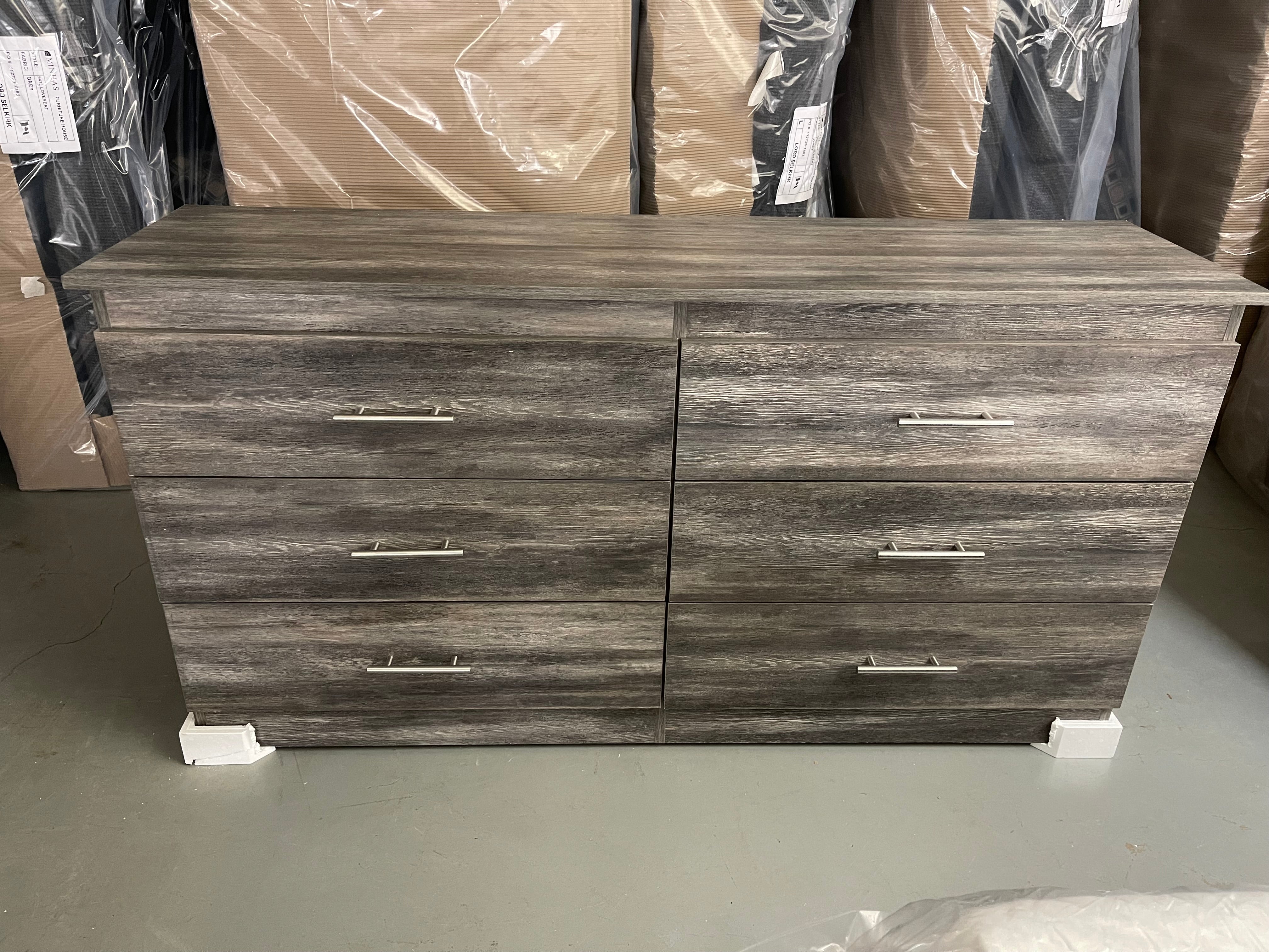 500 Series - 6 Drawer Dresser in Suede Grey