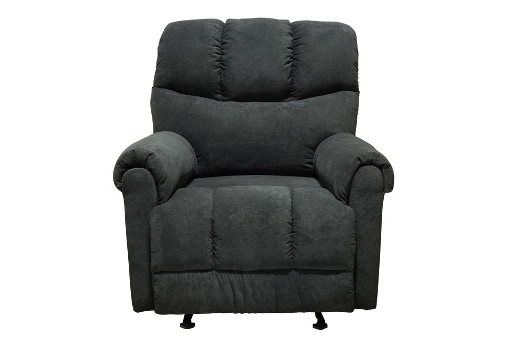 8551 - Glider Recliner Chenille Charcoal by Minhas Furniture