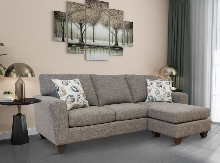 1024 - Sofa with Chaise in Grey